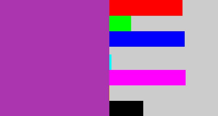 Hex color #ab34af - ugly purple
