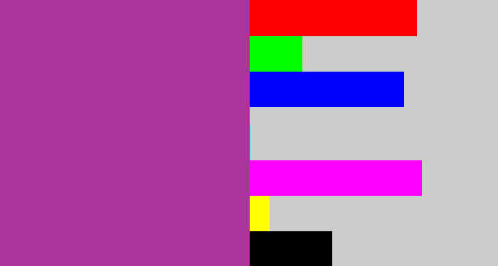 Hex color #ab359d - ugly purple