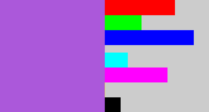 Hex color #ab58da - lightish purple