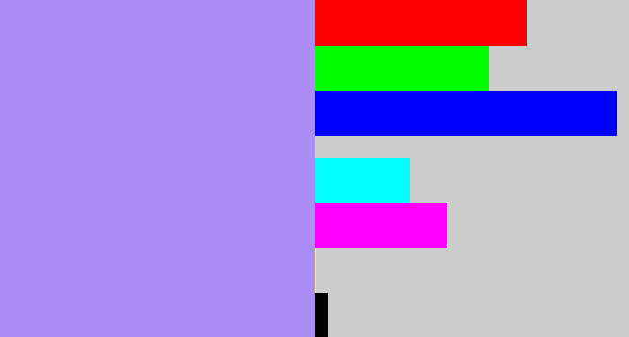 Hex color #ab8df5 - liliac