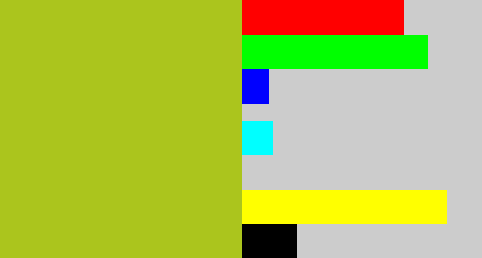Hex color #abc51d - pea