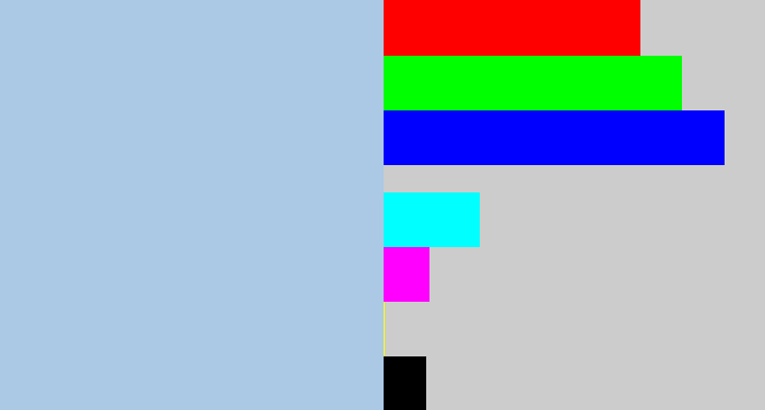 Hex color #abc8e4 - light blue grey