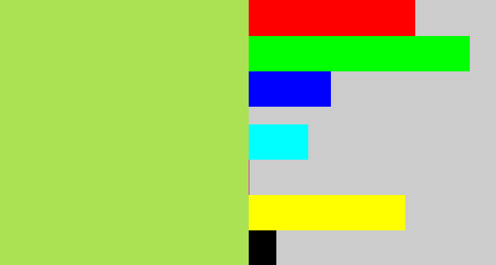 Hex color #abe253 - kiwi