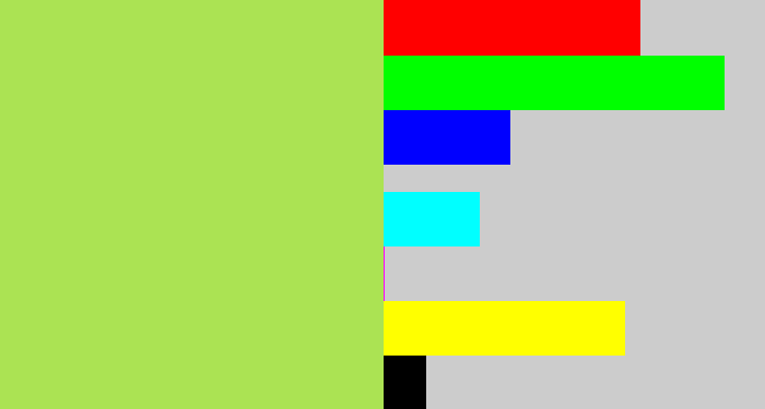 Hex color #abe353 - kiwi