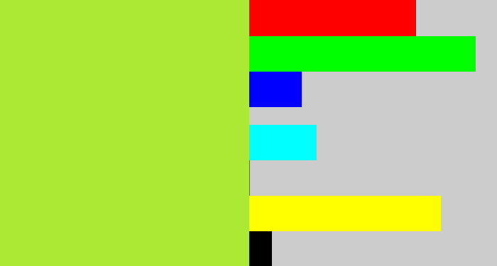 Hex color #abe935 - kiwi