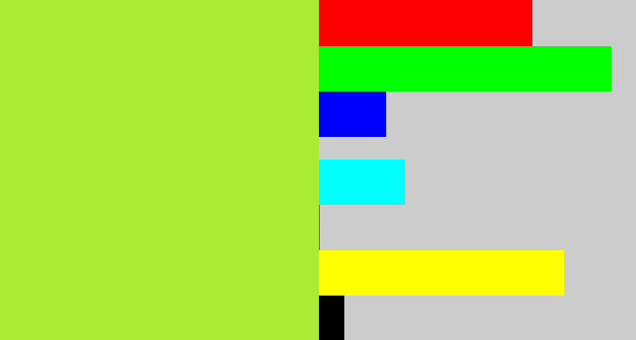 Hex color #abeb36 - kiwi