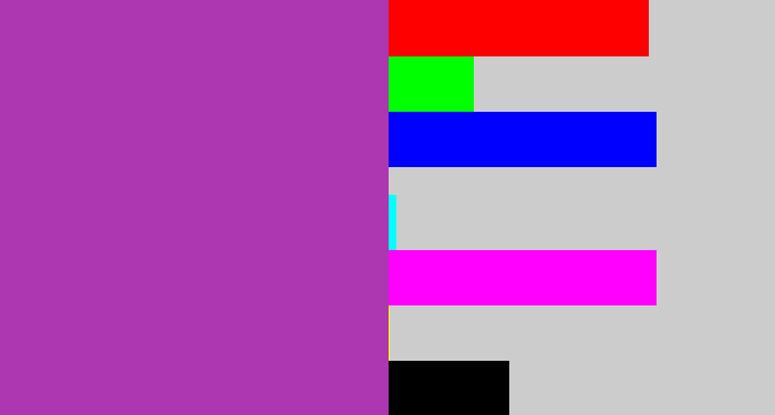 Hex color #ac37b0 - ugly purple