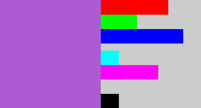 Hex color #ac5bd2 - lightish purple
