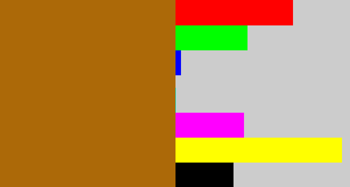 Hex color #ac6908 - caramel
