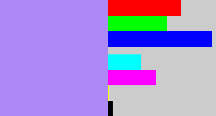 Hex color #ac89f4 - liliac