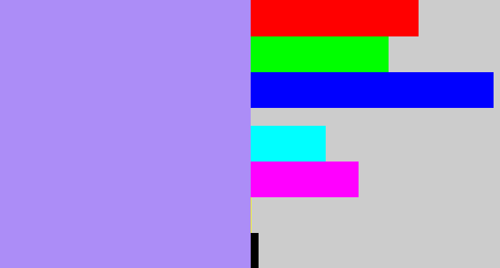 Hex color #ac8df7 - liliac