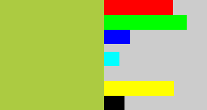 Hex color #accb41 - booger