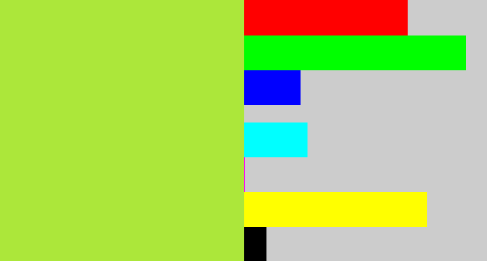 Hex color #ace73a - kiwi