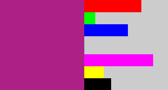Hex color #ad2085 - warm purple