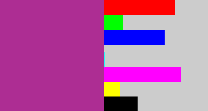 Hex color #ad2d93 - warm purple