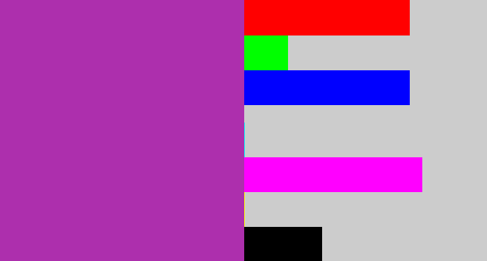 Hex color #ad2fad - barney