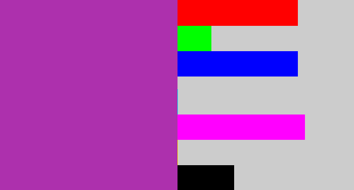 Hex color #ad30ad - barney