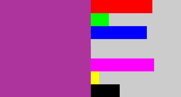 Hex color #ad349d - ugly purple