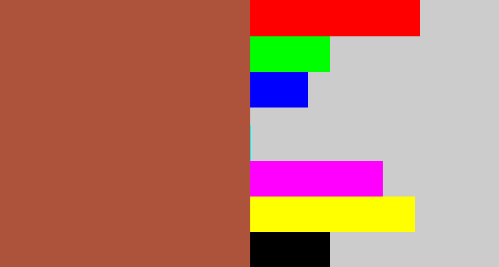 Hex color #ad523b - earth