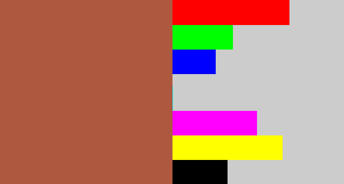 Hex color #ad583f - earth