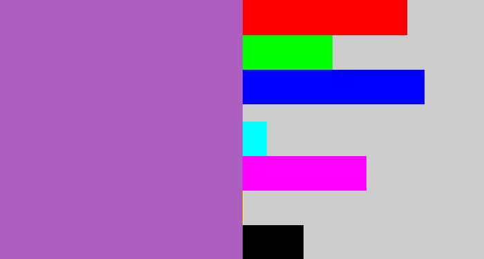 Hex color #ad5fc0 - amethyst