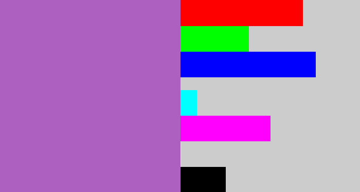 Hex color #ad60bf - amethyst