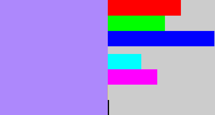 Hex color #ad88fc - liliac