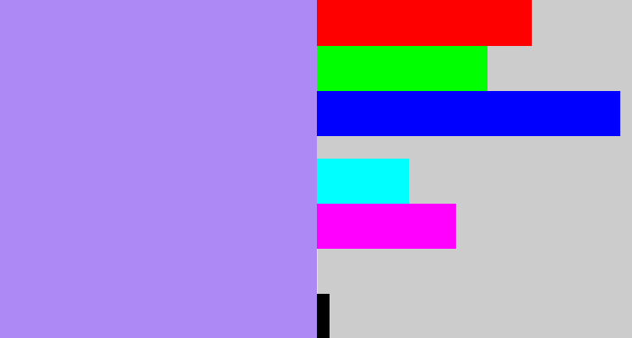 Hex color #ad89f5 - liliac
