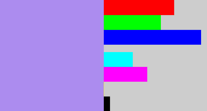 Hex color #ad8cf0 - liliac
