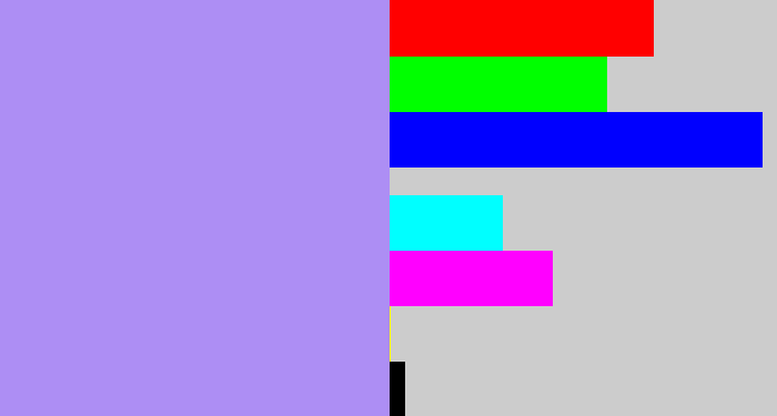 Hex color #ad8ef4 - liliac