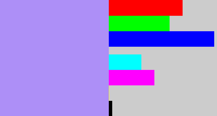Hex color #ad8ff7 - liliac