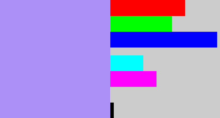Hex color #ad8ff8 - liliac