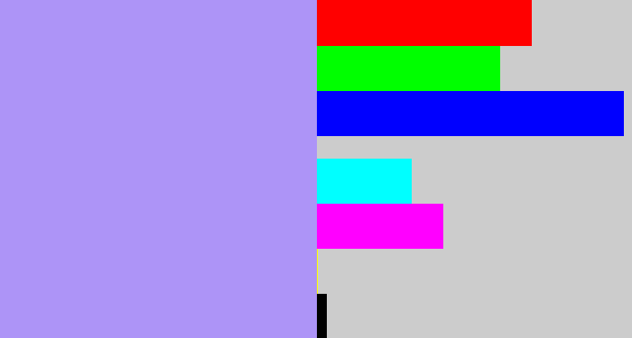 Hex color #ad94f7 - liliac