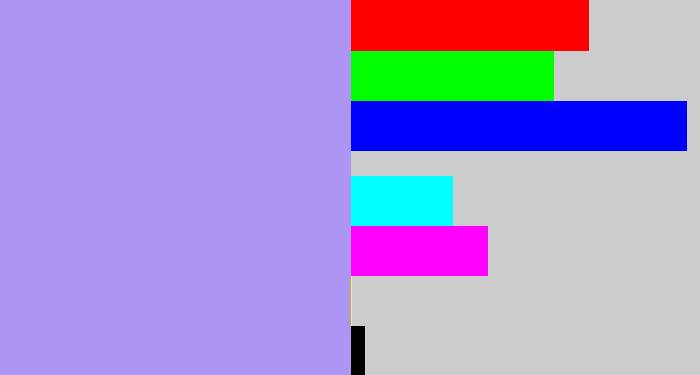 Hex color #ad95f4 - liliac
