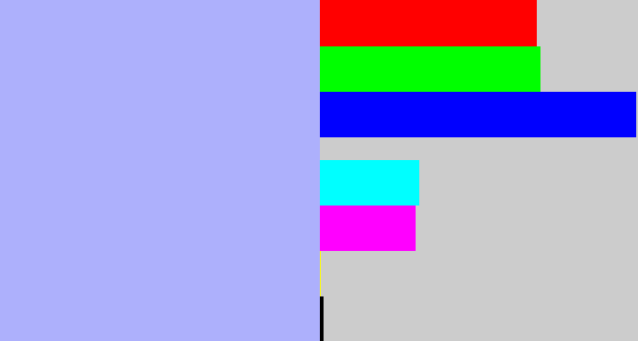 Hex color #adb0fc - pastel blue