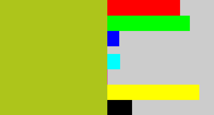 Hex color #adc51b - pea