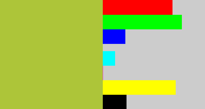 Hex color #adc539 - sick green