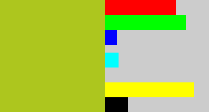 Hex color #adc61e - pea
