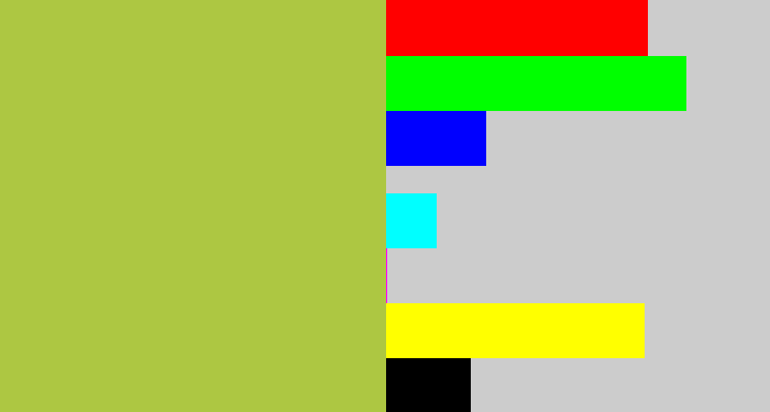 Hex color #adc742 - booger