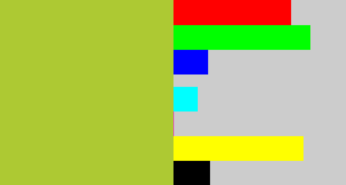 Hex color #adc933 - pea