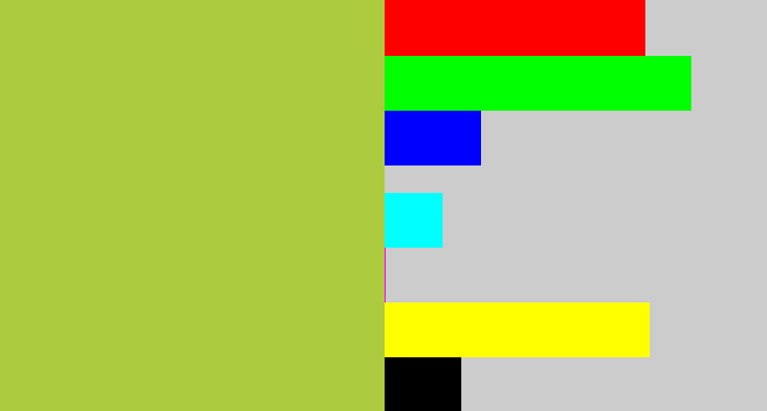 Hex color #adcb3f - booger
