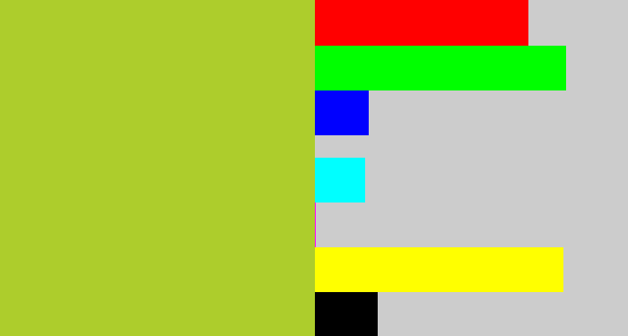 Hex color #adcd2c - pea