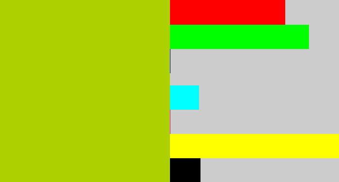 Hex color #add000 - green/yellow