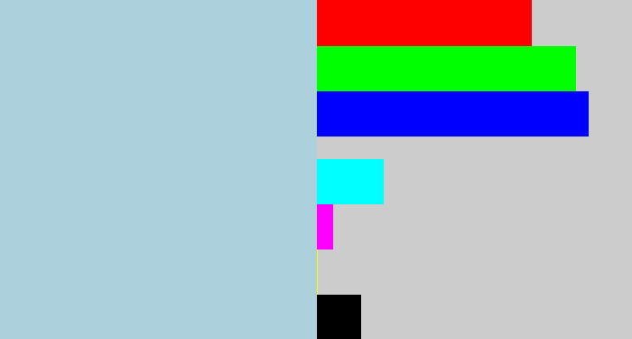 Hex color #add1dc - light blue grey
