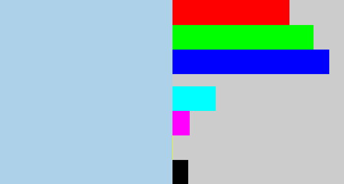 Hex color #add1e8 - light blue grey