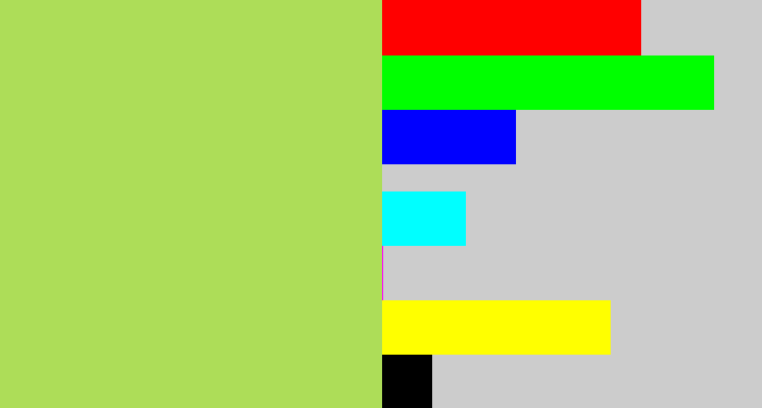 Hex color #addd58 - kiwi