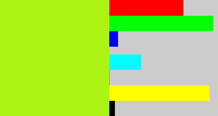 Hex color #adf314 - yellowgreen