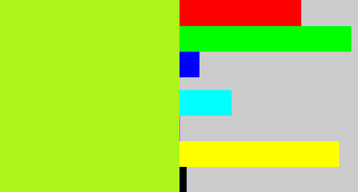 Hex color #adf41b - yellowgreen