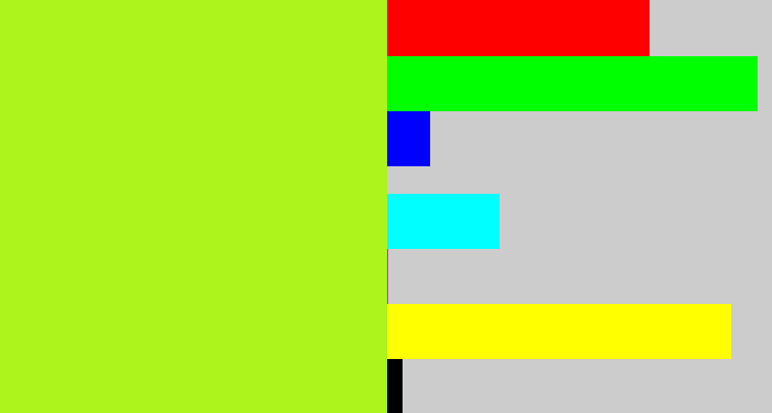 Hex color #adf41c - yellowgreen