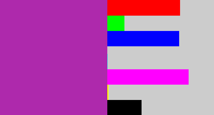 Hex color #ae29ac - barney